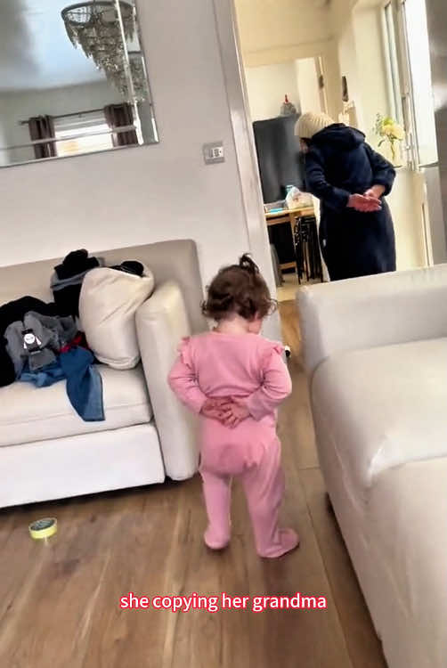 Baby copying their parents #fpy #foryou #foryoupage #baby #funnybaby #babiesoftiktok #babies #bebylover 