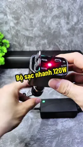 Bộ sạc nhanh 120W trên ô tô#dogiadung #hanhstore_1 #phukienôtô #docongnghe 