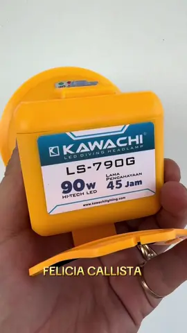 SENTER KEPALA SELAM KAWACHI 90W - TAHAN LAMA BATERAI 10.000mAh#senterkepala #kawachi #headlamp #diving #selam 