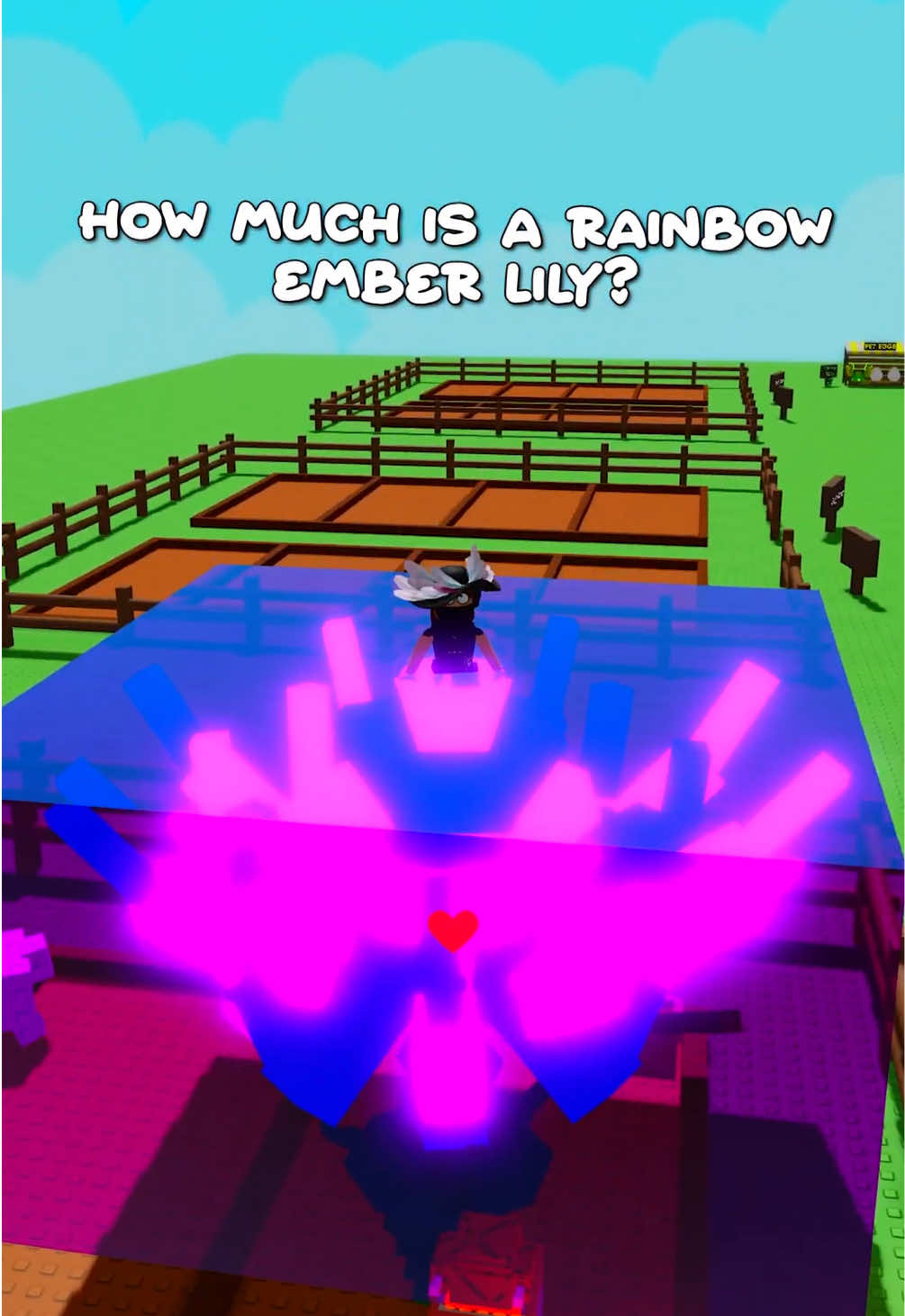 NEW RAINBOW EMBER LILY IN GROW A GARDEN 😍 #roblox #growagarden 