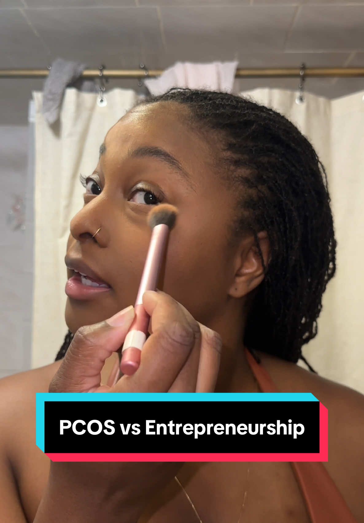Being a full time entrepreneur with PCOS? Yeah. It’s not for the weak. This summer I’m getting serious about balance — starting with real food, real movement, and real accountability. 😩😖 #grwm #pcos #pcosweightloss #pcosawareness #loclife #entrpreneurship 