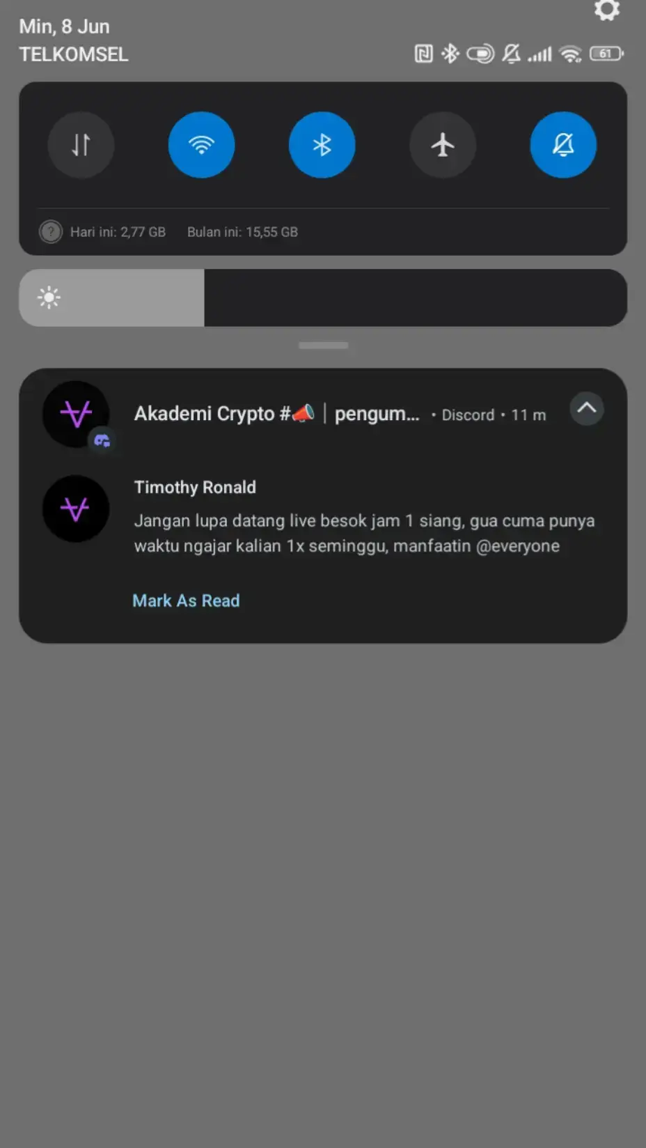 Manfaatkan hari Senin besok jam 1#timothyronald #kalimasada #akademicrypto #crypto #fyp 