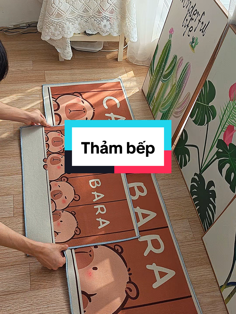 Combo 2 tấm thảm bếp 40x60cm và 40x120cm. #xuhuong #viralvideo #kimhue #hungchieu #tiktok #thinhhanh #decor #viral #tiktokxuhuong 