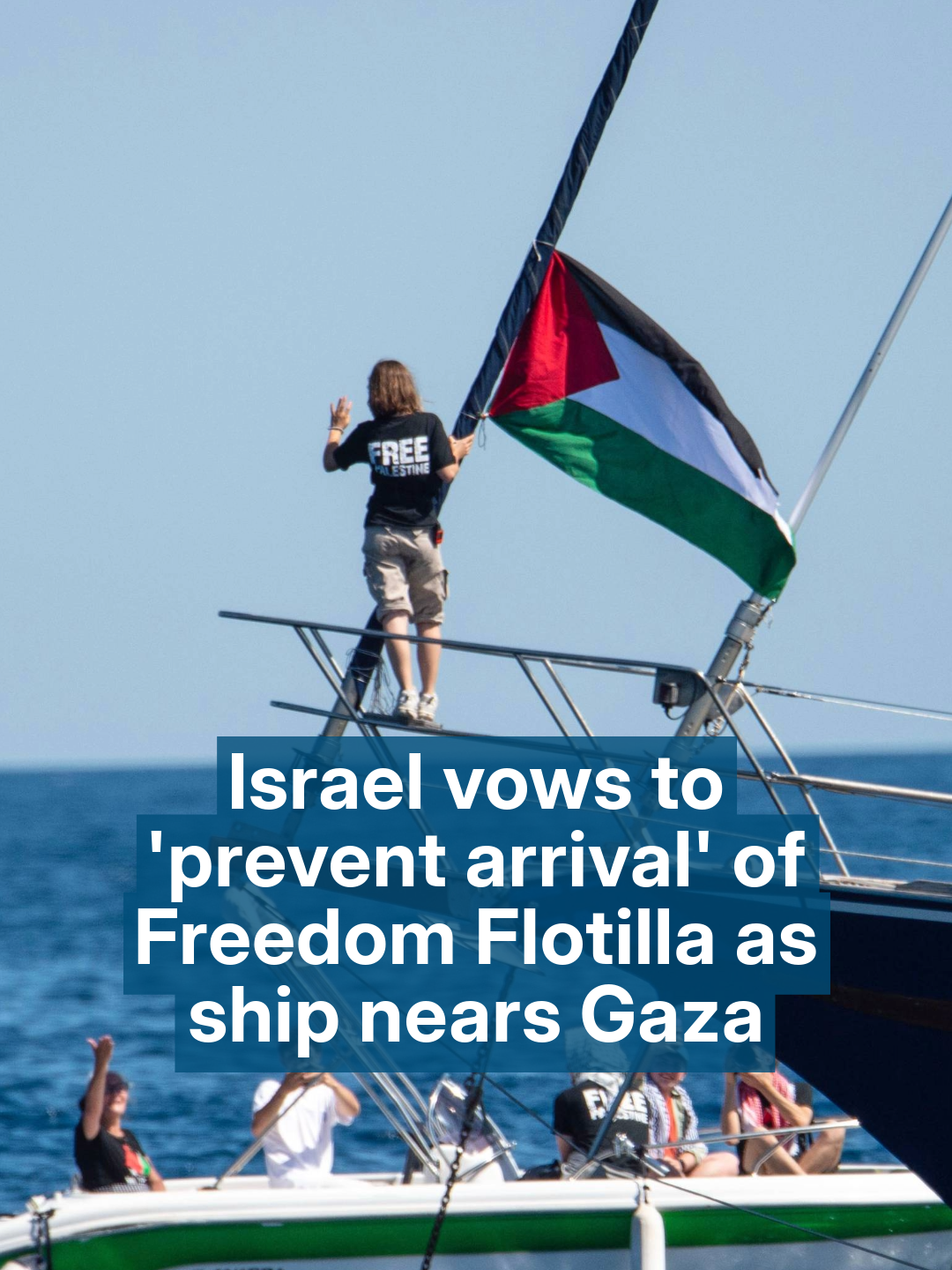 Activists aboard the Madleen aid ship report signal jamming as Israel threatens: “You will not reach Gaza”. #gretathunberg #madleen #gaza #freedomflotilla 
