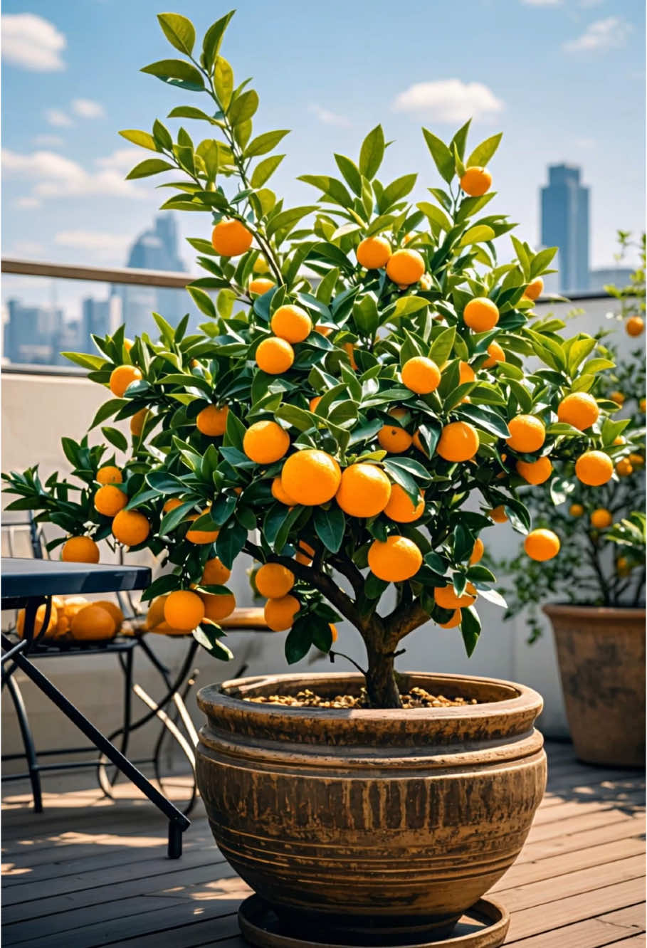 Turn your balcony into an orchard with potted oranges!#IndoorGardening #CitrusLove #HomeHarvest#TikTokShop#TikTok#fyp#tiktokshopfinds#for