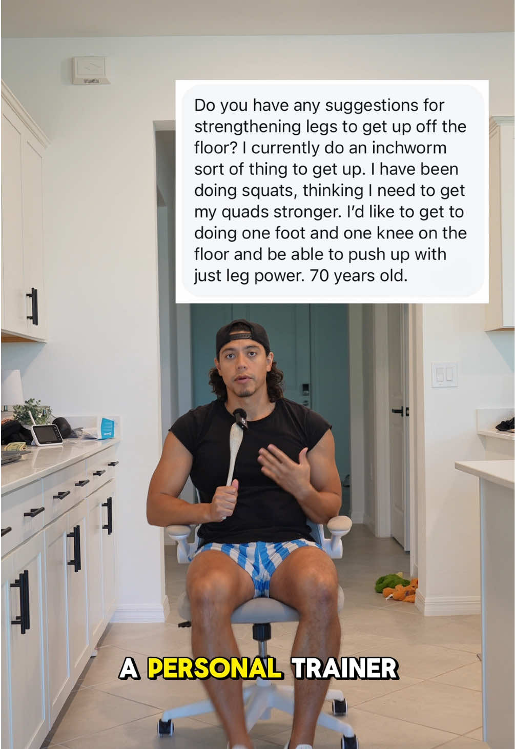At home method for strengthening your legs if you struggle to get up off of the floor! #personaltrainer #strong #strength #muscle #workout #exercise