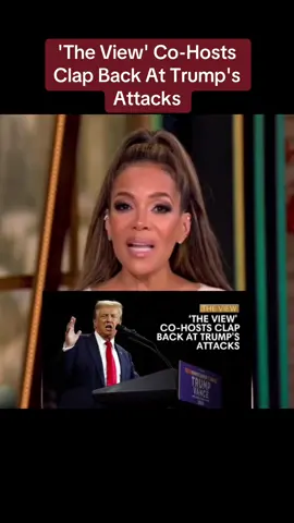 Part 2 | 'The View' Co-Hosts Clap Back At Trump's Attacks #theview #trump #trump2025🇺🇲 #donaldtrump2024🇺🇸 #usa #news #fyp #ustiktok🇺🇸 