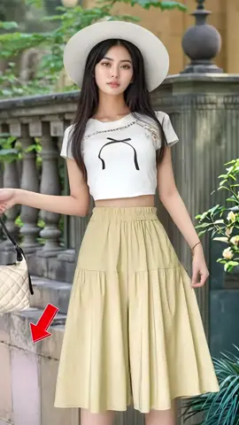 Quần Váy Nữ Dáng Lửng Nhún 2 Tầng Bèo Phong Cách Trẻ Trung, Tiện Lợi. Màu Đẹp Dễ Phối – Big Size (40–70kg) #QuầnVáyNữ #DángLửngNhún #PhongCáchTrẻTrung #BigSizeNữ #naisapom 
