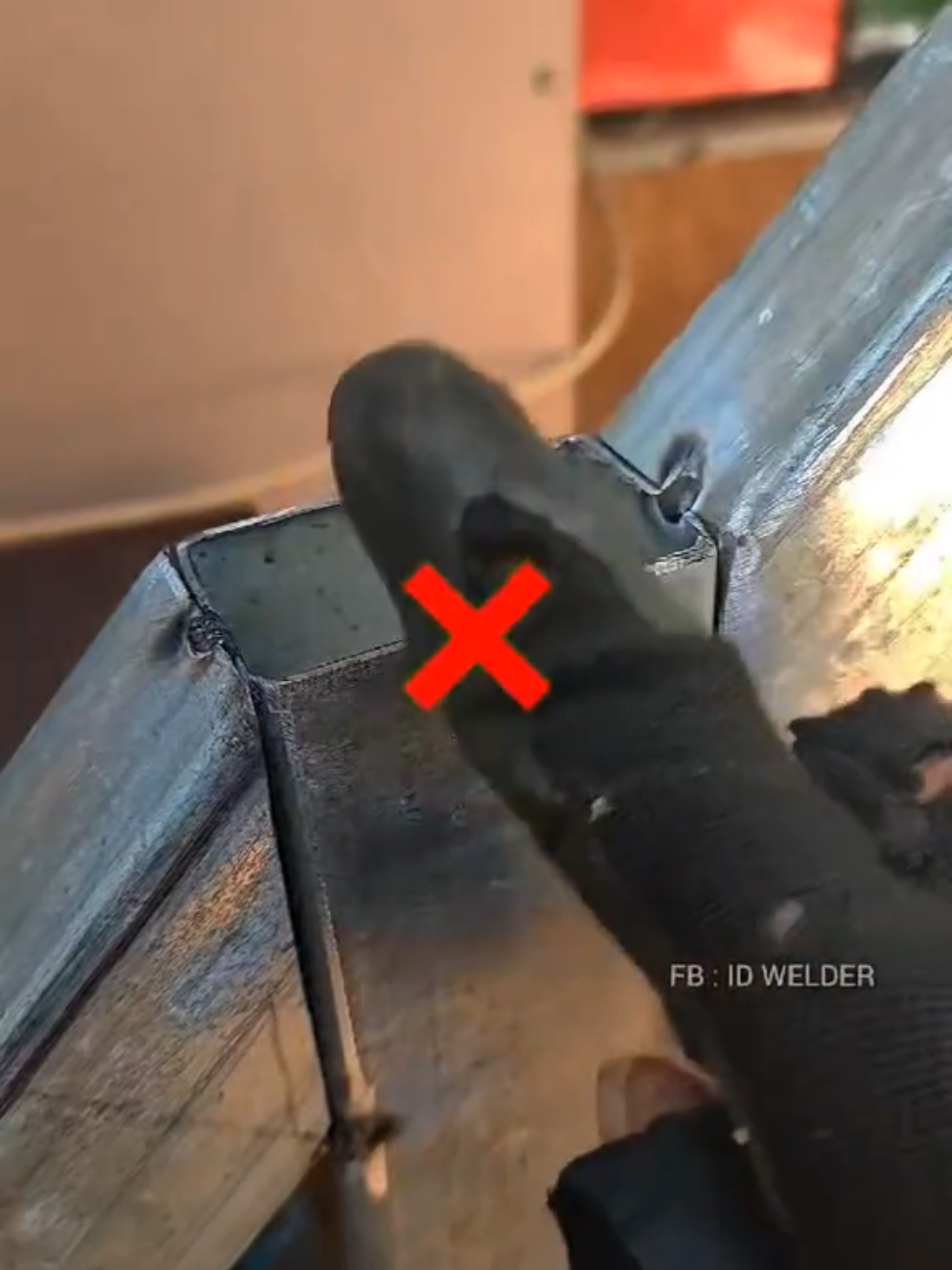 amazing tricks of square pipe connection that few people know #welding #welder #metalworking #fabrication