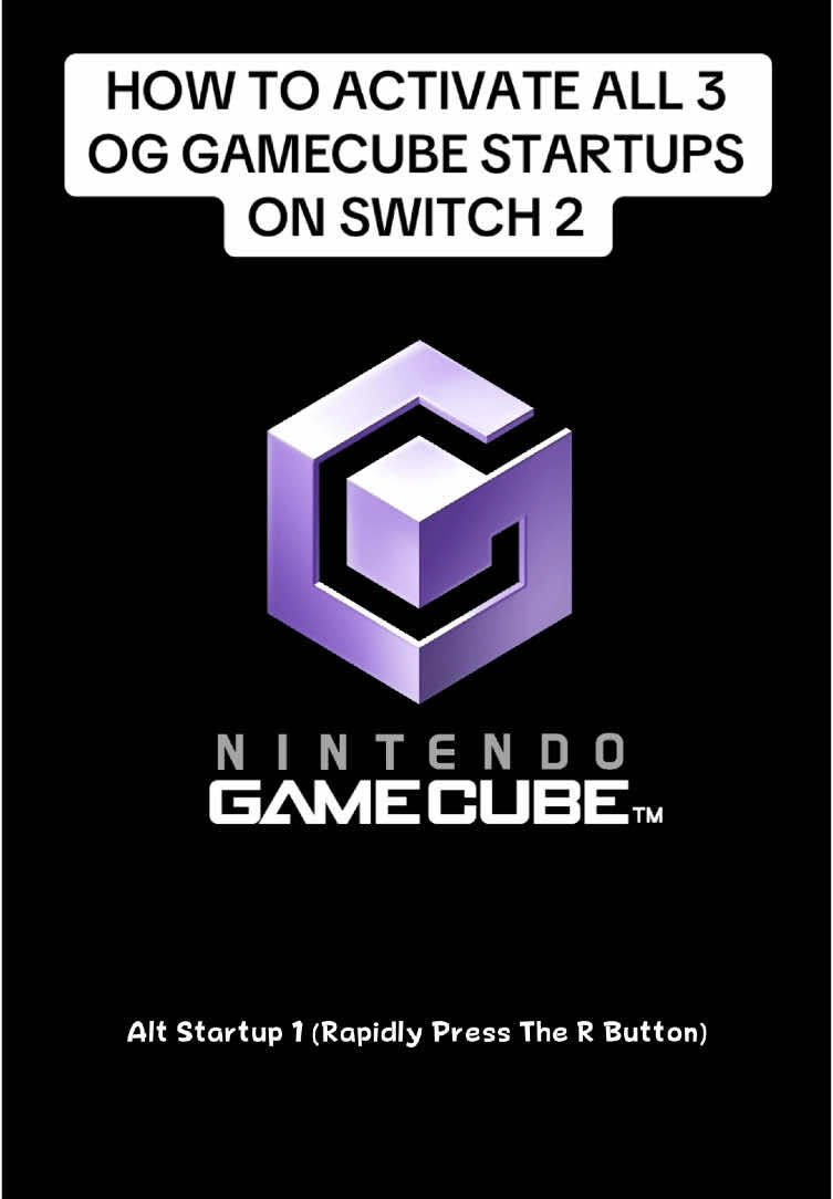 The other two startup screens exist! The fourth one was a bit difficult if you try to do it by yourself #nintendoswitch2 #switch2 #gamecube #nintendogamecube #gamecubegames #videogamenostalgia #nintendogames #fypppppppppppppp 
