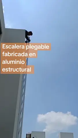escalera plegable fabricada en aluminio estructural, ideal para lugares cercanos a la Costa. #escaleras #escaleradealuminio #mantenimiento #construccion #arquitectos #arquitectura #remodelacion #ideascreativas #hogar #fachadasmodernas #casas #inmobiliaras #algobien #inventos #ideasparatuhogar #ahbarbaro #sorprendente #panelessolares #roofgarden #azoteas #mexico #viraltiktokvideo 