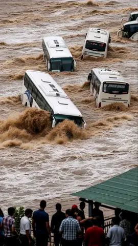 Moments Before Highway Collapsed Hit by Floods, Vehicles Almost Plunged!!! #disasterstrucks #fyp #viral