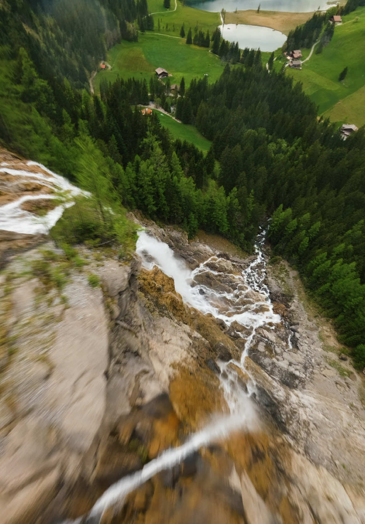 Chasing waterfalls in Switzerland🇨🇭 #fpvdrone #traveltok #switzerland 