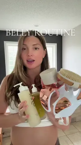 My belly routine as we enter the 3rd tri 🤰🏻 @OSEA Malibu @Dr. Dennis Gross Skincare @deziskin  #pregnancy #skincare #skincareroutine #bellyroutine #3rdtrimester 