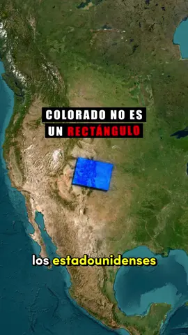Colorado no es un rectángulo #geografia #hechos #mapa 