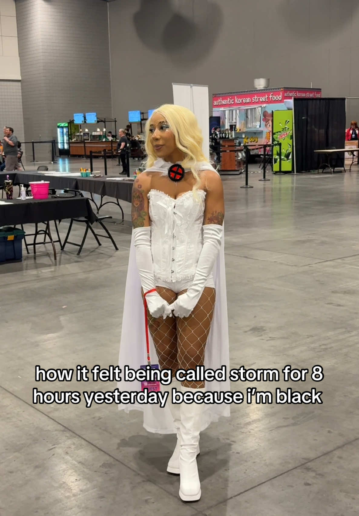 i was indeed NOT storm btw 😭💔 and we all know who called me storm #emmafrost #emmafrostxmen #xmen #xmencosplay #blackcosplayer #fyp 