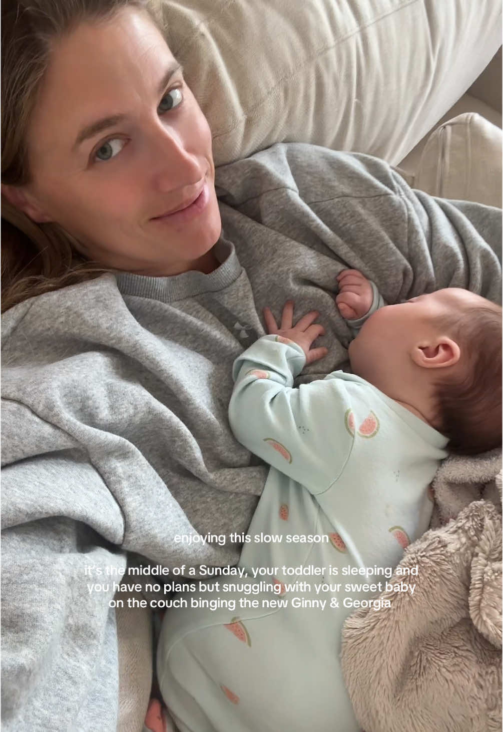 stay this small forever please #newborn #newbornsnuggles #mom #momlife #postpartum 
