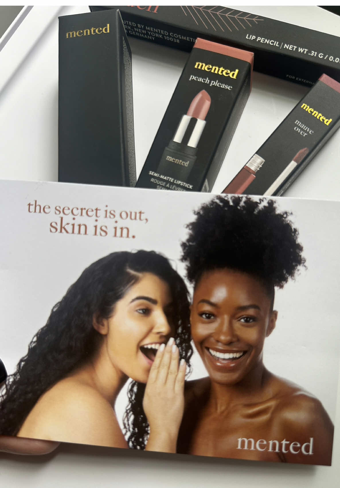 I’ve seen some of my favorite beauty gurus talk about @mented cosmetics  so this is truly such a dreammm 🤍✨#mentedcosmetics #foundation #lipcombo #beauty #najahyunique 