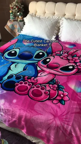I love this Stitch blanket!😁 #blanket #blankets #blanketlife #tiktokshoplastchance #tiktokshop #unicorn #tiktokshopfinds #fridaysales #TikTokShopLastChance #goodquality #fyp #petfriendly #cozy #soft #LoveMyHome#stitch