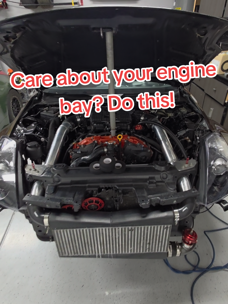 Want a cleaner engine bay? Get yourself some of this tape!  #enginebay #turbo #cleaning #350z #vQ35hr #TurboVQ #el_gapitan #viraltiktok #tiktokshop #buynow 
