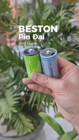 Pin Đại BESTON điện áp 1.5V, cổng sạc trực tiếp trên thân pin tiện lợi #pin #pindai #pinsac #pinsaclai #dientutienich 