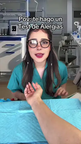 Quédate al final para saber a qué eres alérgica 😱 #alergia #allergies #allergy #pruebadealergia #medical #asmr 
