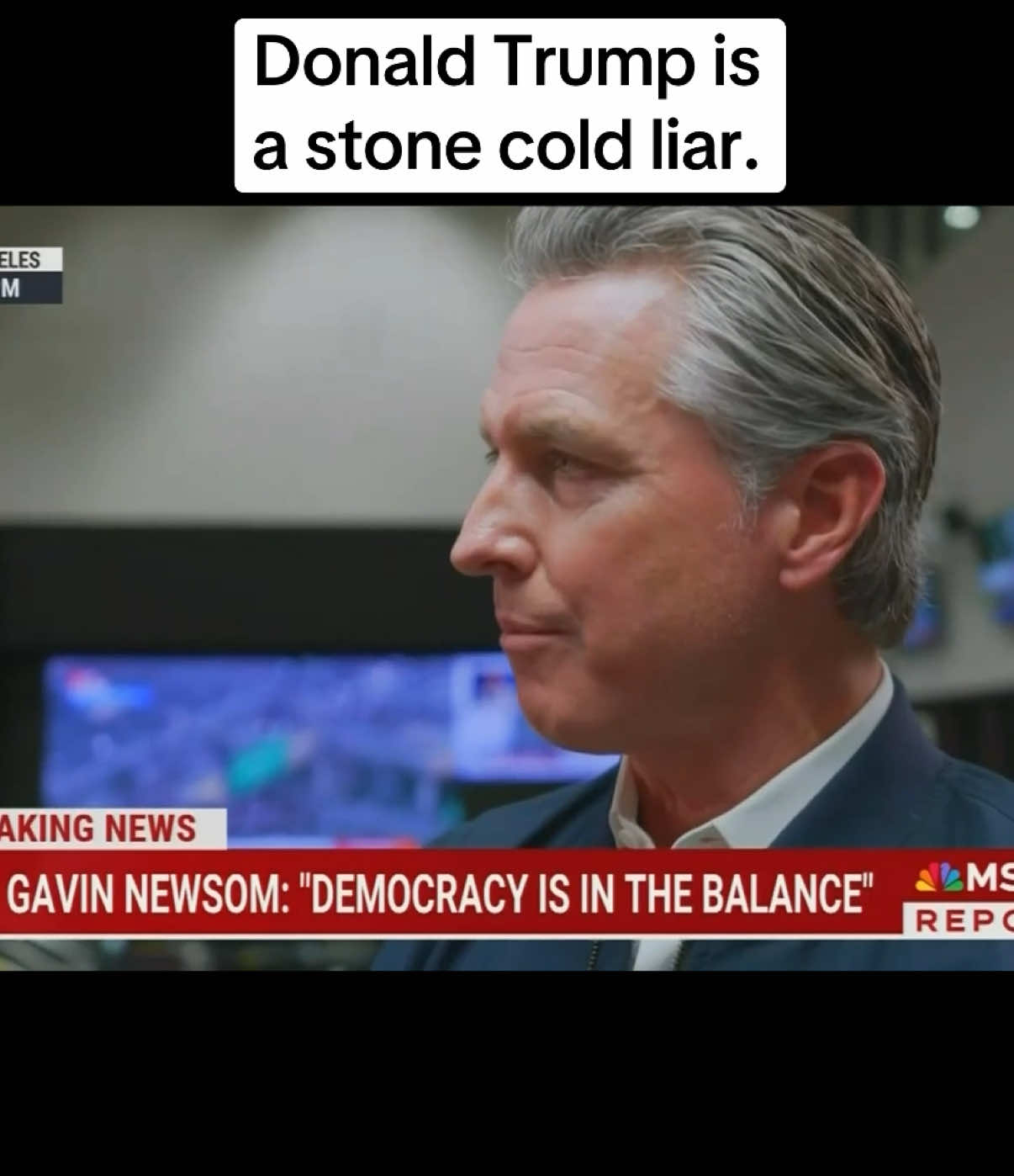 We talked late Friday night and he never once mentioned the National Guard. Donald Trump is a stone cold liar. 