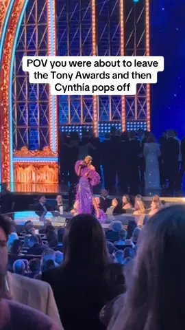 The ending note tho #tonyawards #thetonyawards #musicaltheatre #broadway #cynthiaerivo 