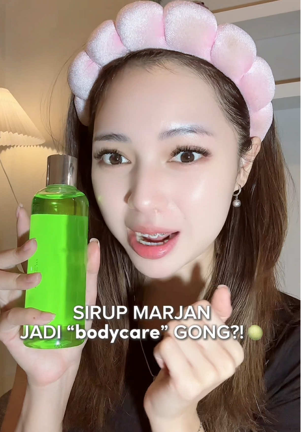 Replying to @jasmine sirup marjan bukannya di makan malah jadi BODYCARE?! YES! Sini ngumpul! 💞✨🍈 @glughava #bodycare #whiteningbodycare #fyp #BeautyTok #bodyserum #reviewthisisalulaa 