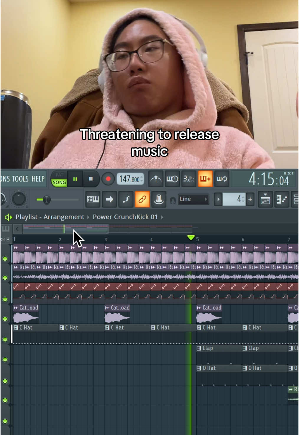 Guys this is like my third beat I’ve ever made on fl pls don’t come for me 🥺✌️ I just downloaded it a few days ago #flstudio #producer #techno #edm 