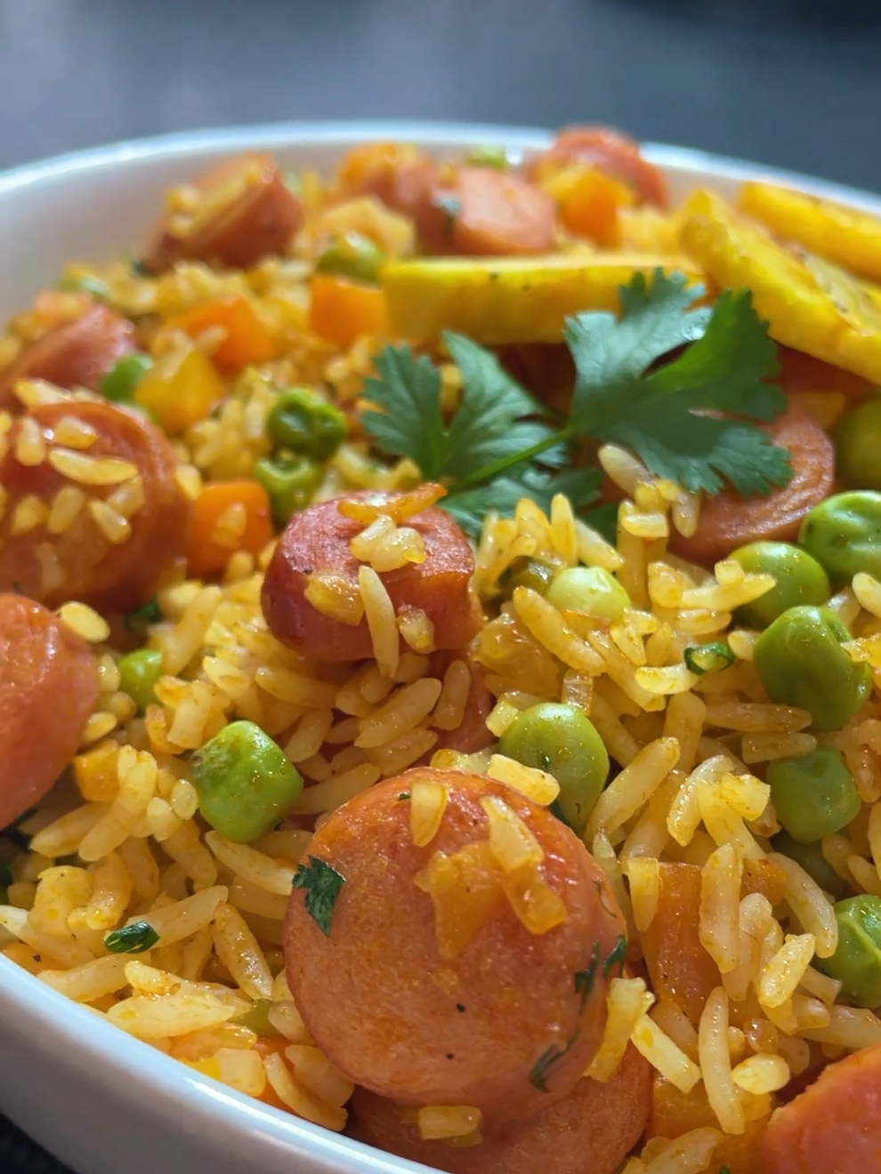 Arroz Con Salchicha 