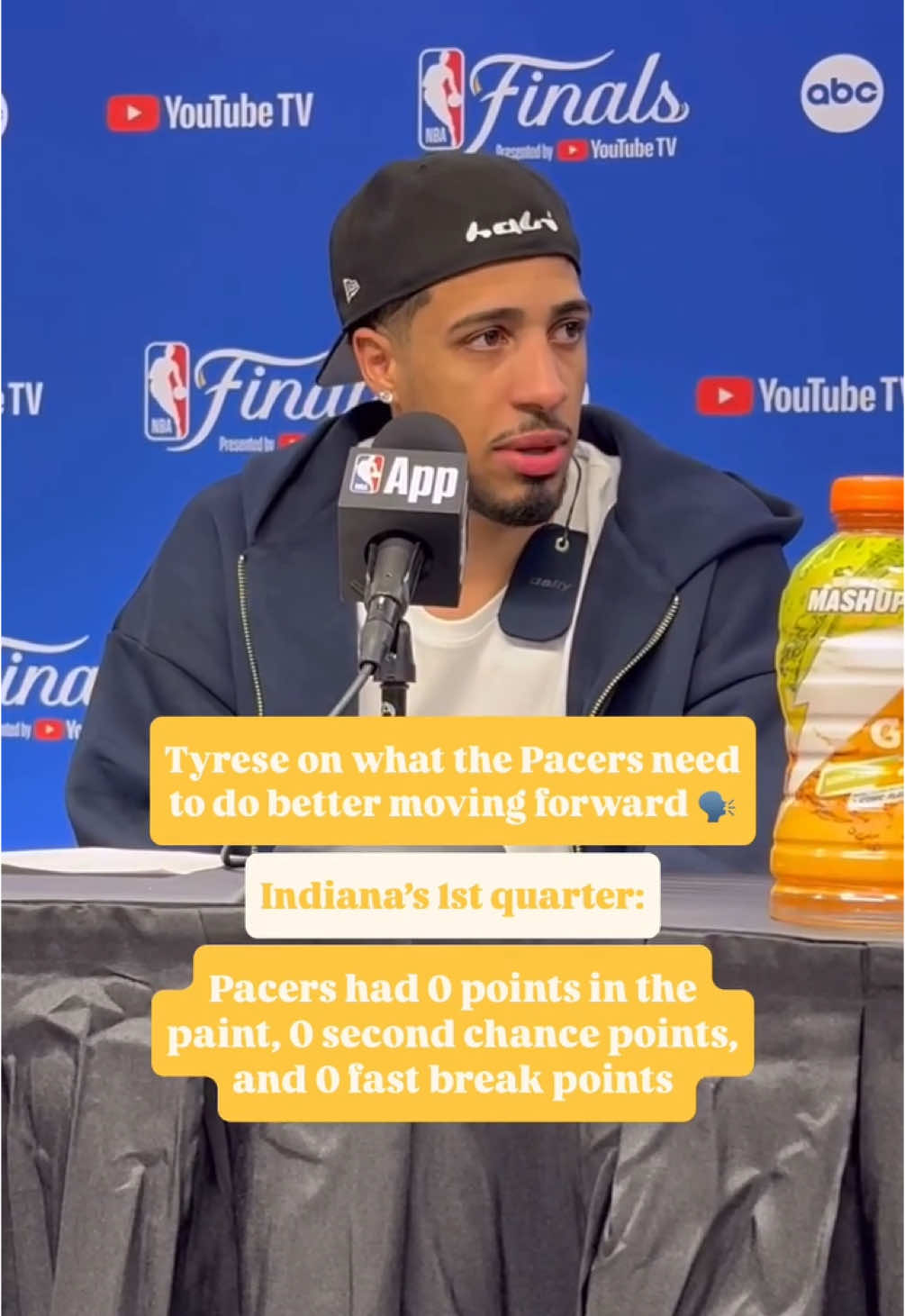 Hali speaks after the Game 2 loss…Will the Pacers defend their home court? 🤔