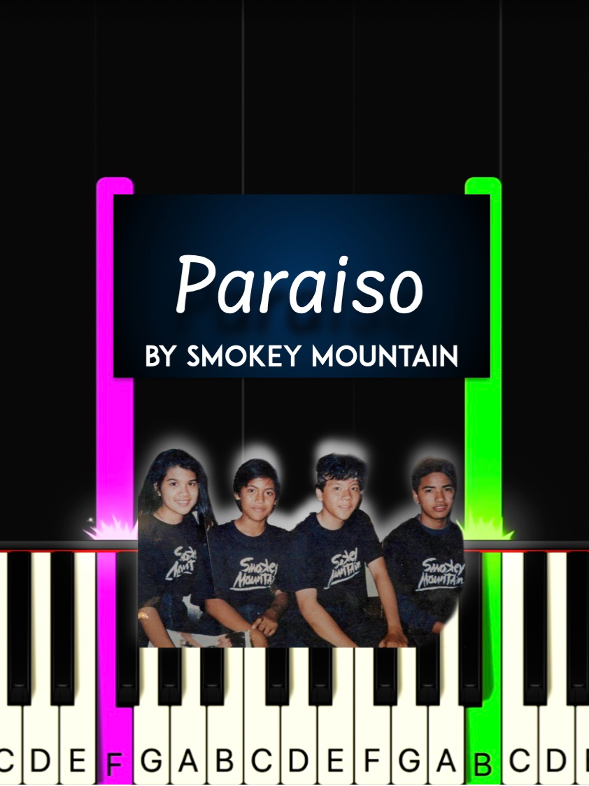 Paraiso by Smokey Mountain piano cover + sheet music + lyrics