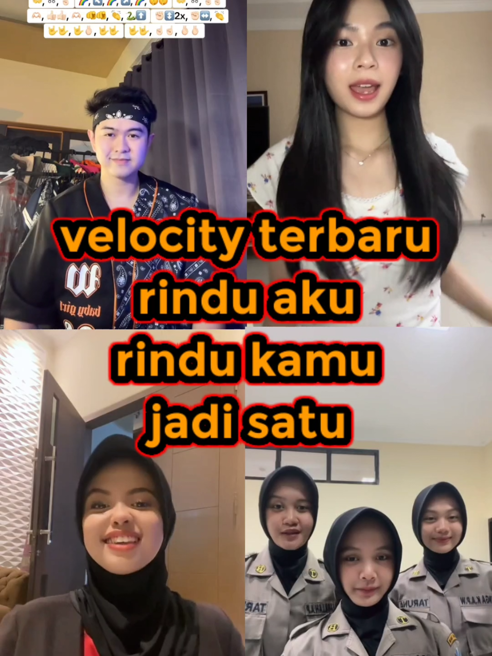 Velocity Terbaru Rindu Aku Rindu Kamu Jadi Satu | New Trending Tiktok Velocity Dance  #velocity #newtrend #trendingdance #patinesia 