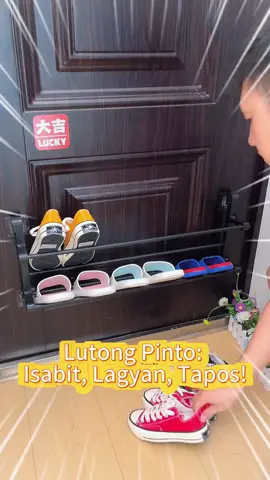 DOOR SECRET REVEALED! 🤫 NO DRILL & HOLDS 8 PAIRS 👟 (Insta-Invisible Storage!) #SpaceHack #ApartmentLiving #ShoeStorage #NoDrill #RenterFriendly