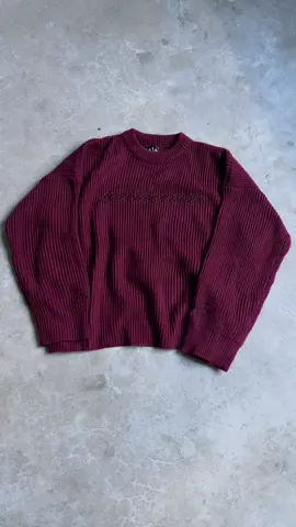 EXERLIE World Fear Maroon Knitwear. release 15 june #knitwear #localbrand #streetwear #crewneck #pinterest #fyp #foryou 