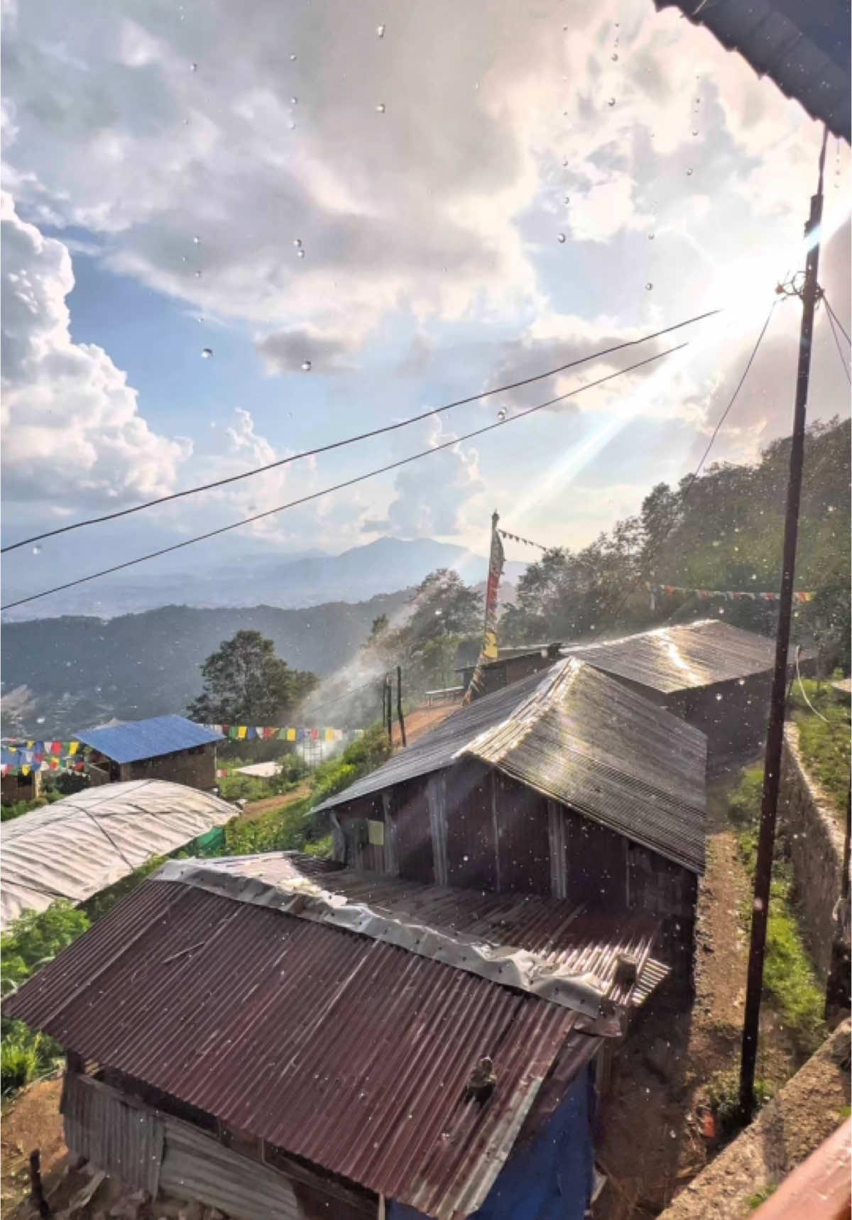 🌦️🍃 #fyp #view #rainfall #nature #peace #Magar #❤️ 