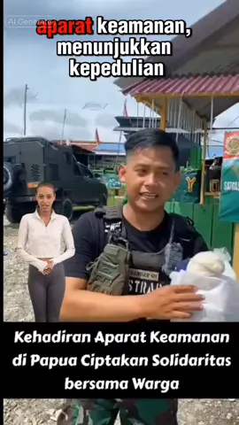 Sinergitas Aparat Keamanan dengan Masyarakat Papua untuk menjaga keamanan dan mendukung kemajuan tanah Papua. #papuamaju #papuasejahtera 