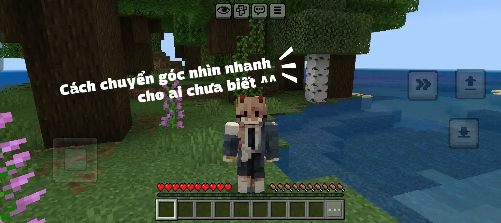 Cách chuyển góc nhìn nhanh cho ai chưa biết #Minecraft #xuhuongggg #xuhuonggggggggggggggggg 