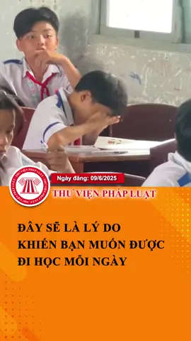 Cảnh báo: Đây sẽ là lý do khiến bạn muốn được đi học mỗi ngày!#ThuVienPhapLuat #LearnOnTikTok #Hoccungtiktok #TVPL