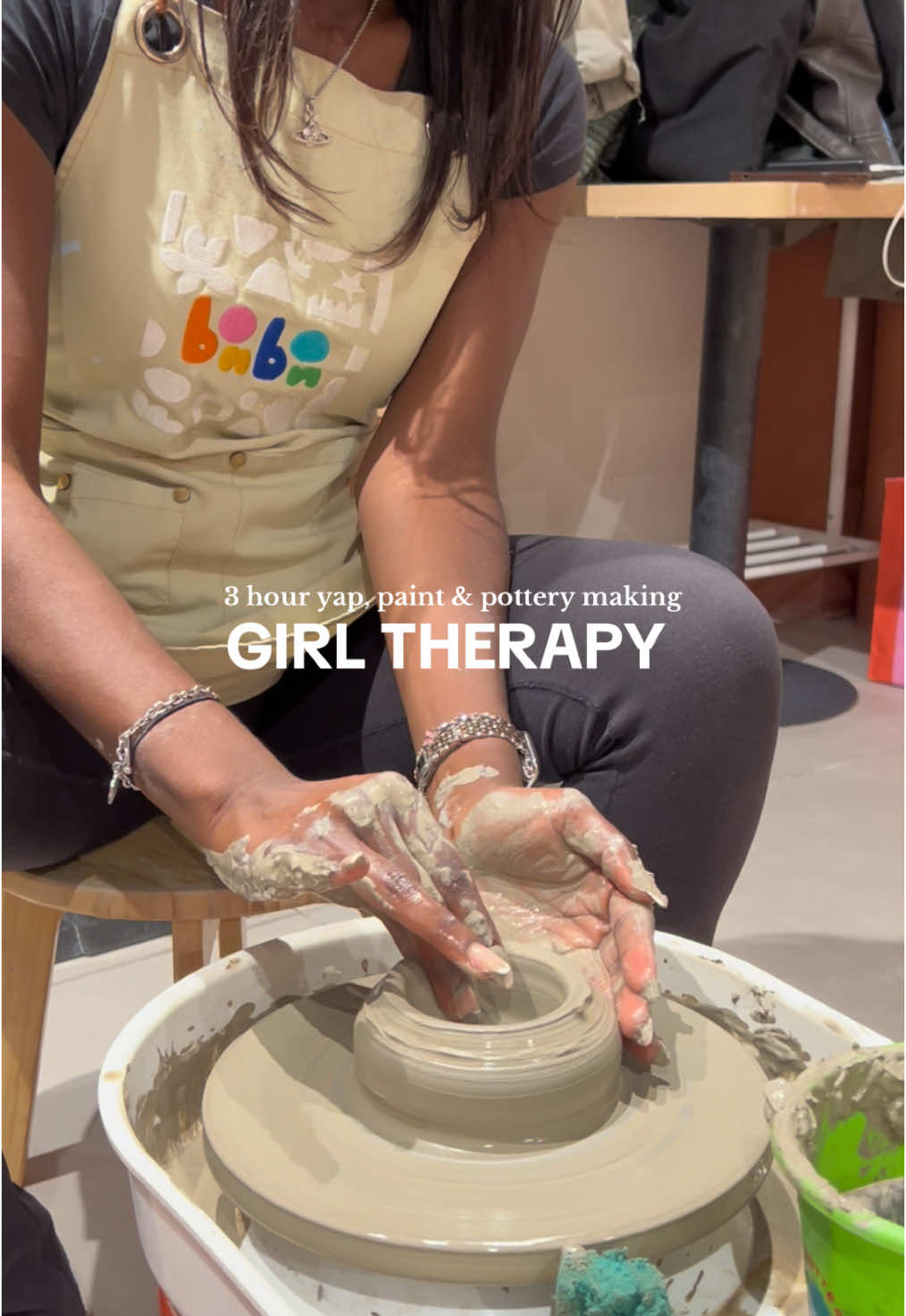 the perfect activity 🎨👩🏽‍🎨🏺 2.5-hour guided pottery session, perfect for beginners!(ages 15+). learn the basics of wheel throwing, shape your piece, then decorate and personalise it during the class. once finished your piece is glossed and kiln-fired finish and ready to collect in 4-6 weeks.   #bonbonpottery #thingstodoinlondon #potteryclass #potterywheel #potterypainting #friendshipdates #funactivities #sineadtravels