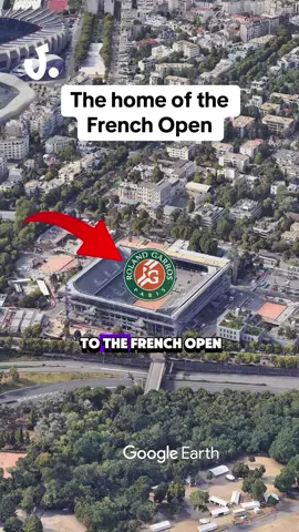 What do you think of the French Open? #rolandgarros #frenchopen #tennis #stadium #googleearth #paris #europe #sportstiktok #thevenue 