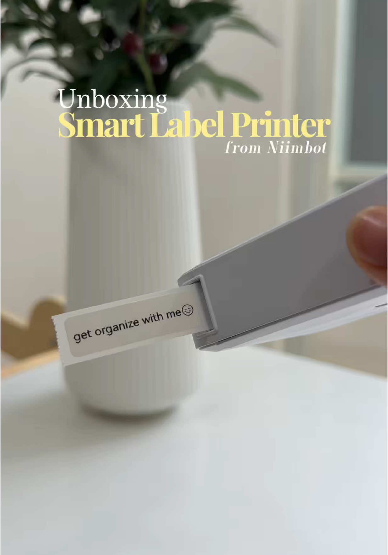 Let’s get organized with the Niimbot label printer! So easy to use!😍  #labelprinter #niimbot #labelmaker #portablelabelprinter #portableprinter #organization