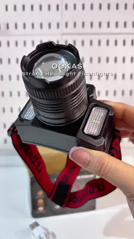 OOKAS Headlight Flashlights, must have talaga ‘to! Ang angas ng ilaw ang lakas 👌🏻 #headlight #ookas #headlightflashlight #flashlight #musthave #waterproof #telescopic 