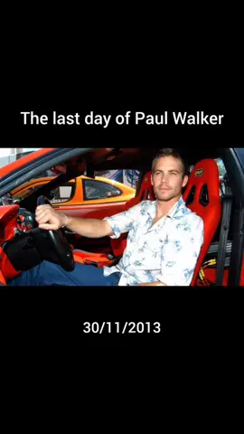 The last day of Paul Walker. #rippaulwalker🕊 