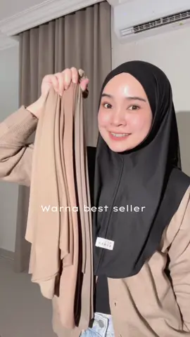 Kalian udah punya warna apa aja ? 🫵🫶✨ #hijabinstan #bergohijab #bergohijabmurah #bergojersey #bergononpet 