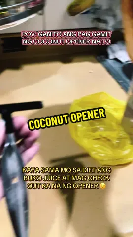 Open coconuts in seconds! 🥥 This stainless steel coconut opener is safe, easy to use, and perfect for fresh green coconuts. Just twist, pop, and enjoy natural coconut water anytime! #CoconutOpener #KitchenHack #CoconutWater #TikTokFinds #HomeEssentials #KitchenTools #HealthyLiving #BeachVibes #TropicalLife #TikTokMadeMeBuyIt #SarapNgBuhay #BudgetFindsPH #lacwatserye 