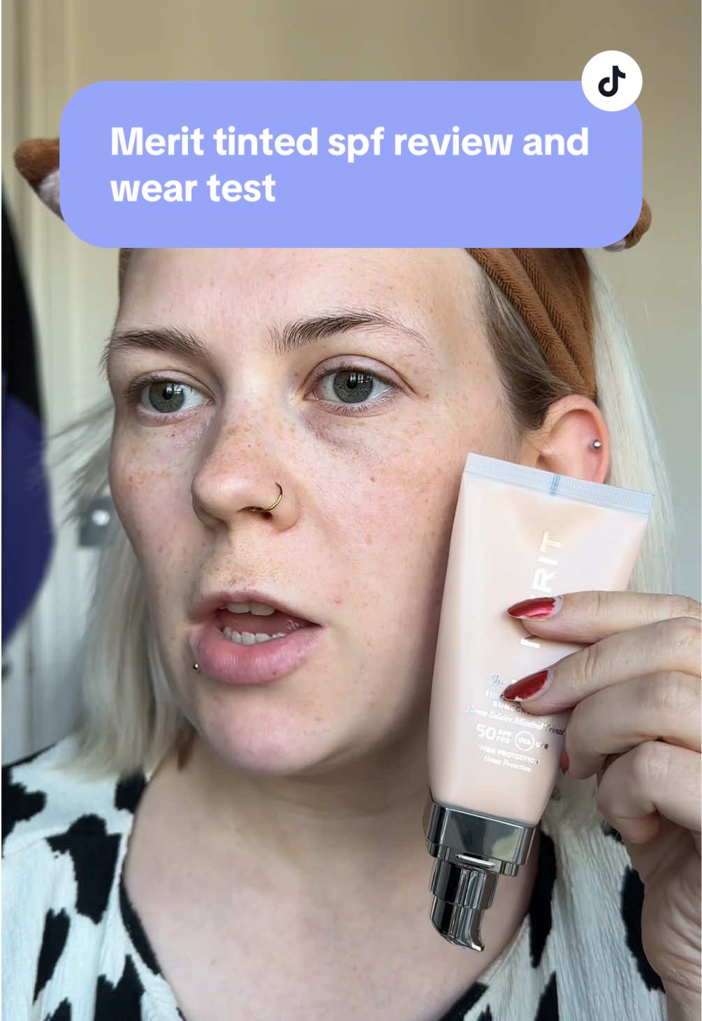 HONEST review of The Uniform Tinted Mineral Sunscreen in the shade 28 #meritbeauty #honestreview #weartest #tintedspf #spf #tintedmoisturiser #CapCut 