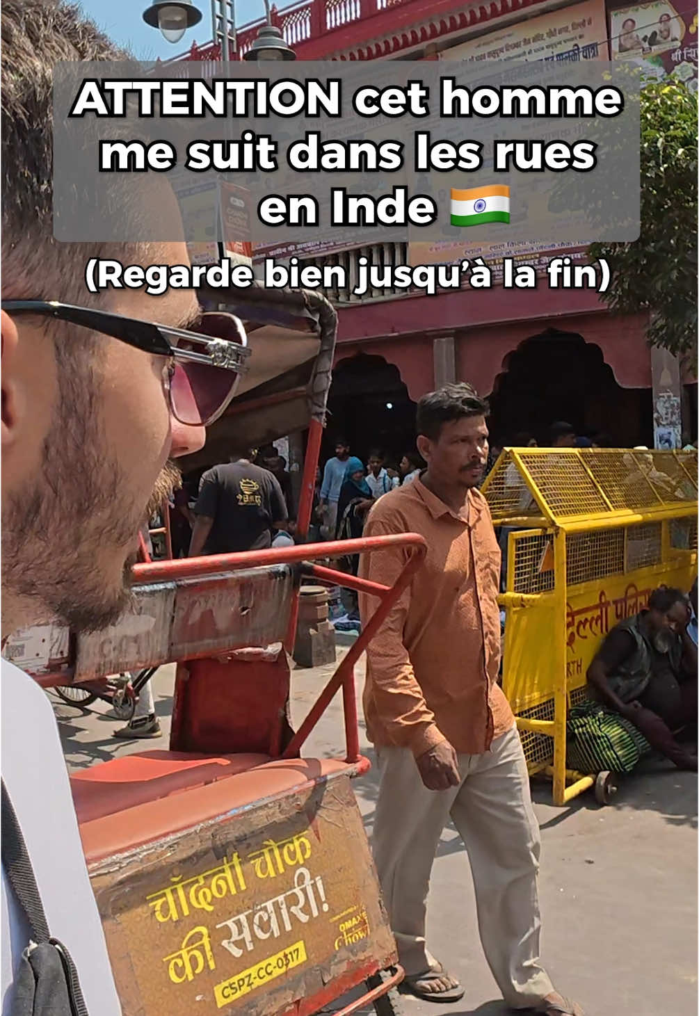 Attention cet homme me suit dans les rues en Inde 🇮🇳 #vlogvoyage #inde #🇮🇳 