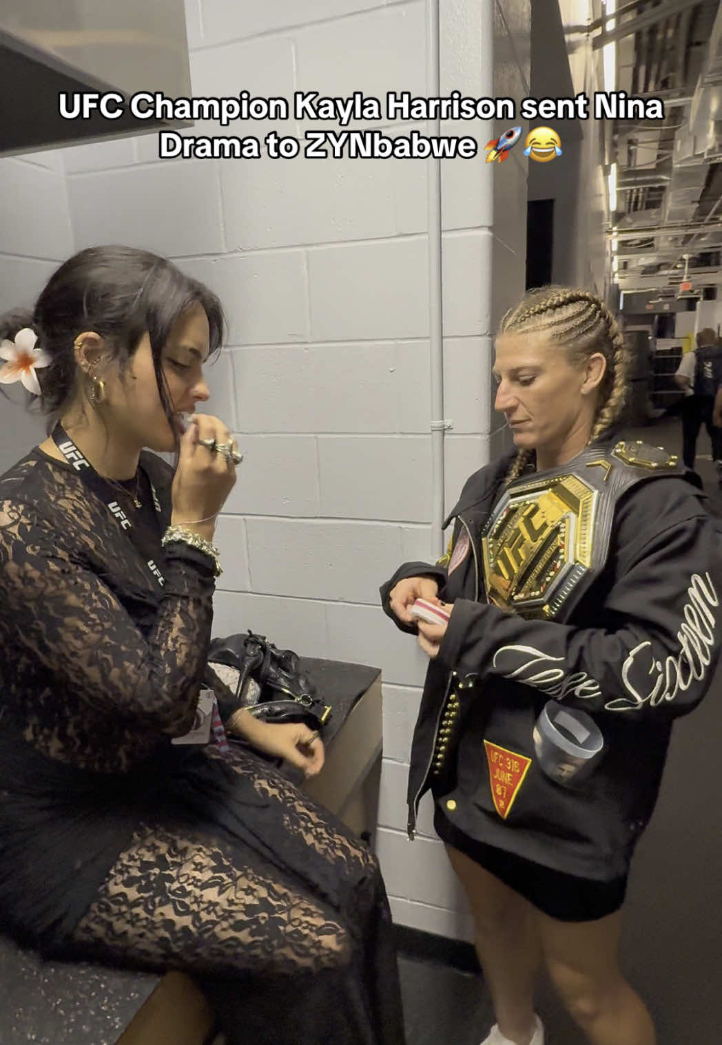 UFC Champion Kayla Harrison sent Nina Drama to ZYNbabwe LMAO #UFC #ufc316 #kaylaharrison #ninadrama #kickboxing #boxing #muaythai #muaythaifighter #muaythaifighter #taekwondo #jiujitsu #brazilianjiujitsu #jiujitsugrappling #jiujitsulifestyle #wrestling #wrestlingtiktok #wrestlingtok #fit #Fitness #grappling #karate #boxing #judo 
